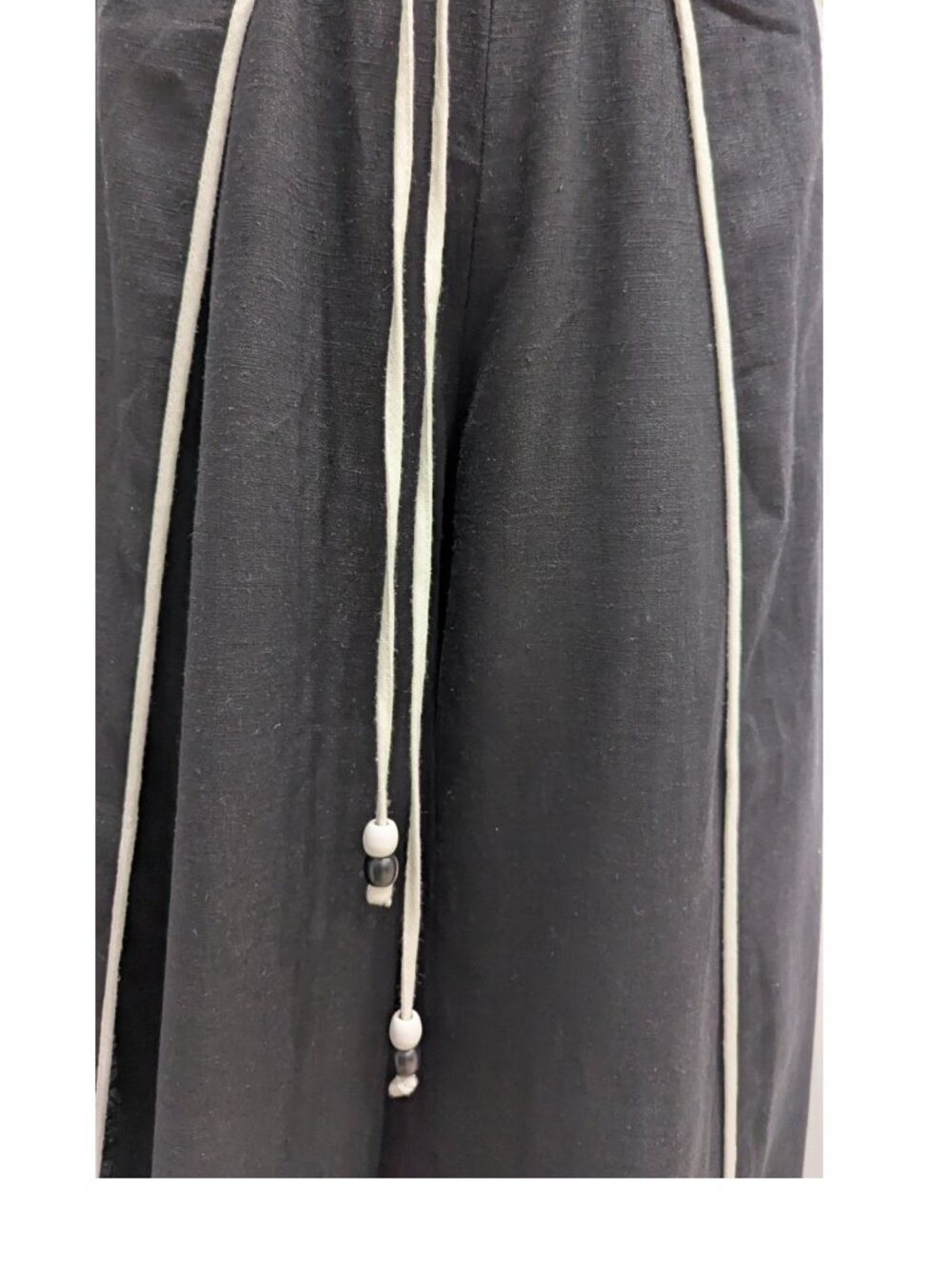 CeCe NWT Black White Piping Wide Leg Palazzo Beach Pants Women S - Picture 5 of 9